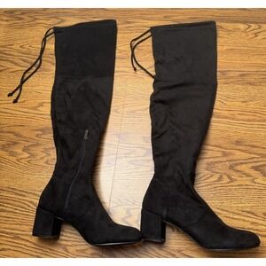 Grace Boots Women's 10 Knee High Black Suede